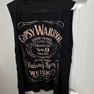 Gypsy Warrior Black Graphic Tank Top